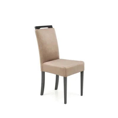 CHAIR CLARION 2, BLACK / LIGHT BROWN